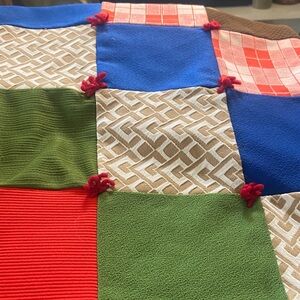 Vintage Colorful Patchwork Quilt